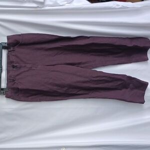 Ruby Rd Denim Jeans sz 12 NWT, Eggplant, Elastic Sides, 30" Inseam, 16" Flat Wst